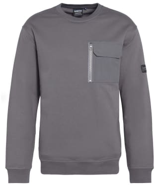 Men's Barbour International Counter Crew Neck Sweatshirt - Night Grey