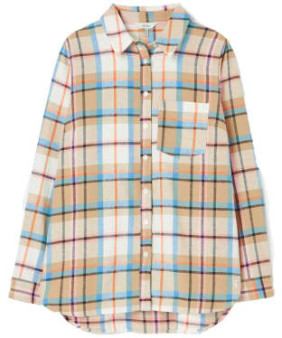 Women's Joules Lorena Relaxed Fit Cotton Shirt - Creme Check
