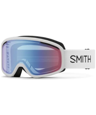 Women's Smith Vogue Ski, Snowboarding Goggles - Mirror Antifog Lens - White / Blue Sensor