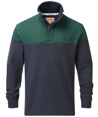 Men's Schöffel Helford Heritage Sweatshirt - Navy / Pine Green
