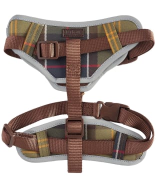 Barbour Fully Adjustable Padded Dog Harness - Classic Tartan