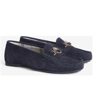 Women's Barbour Anika Suede Driving Shoes - Navy