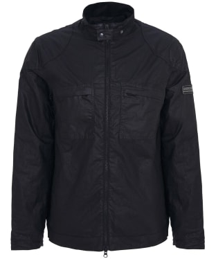 Men's Barbour International Eastbow Waxed Cotton Jacket - Black