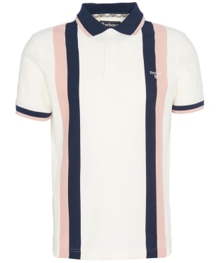 Mens striped top polo t shirt