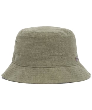 Men's Barbour Stanhope Lightweight Cotton Linen Blend Bucket Hat - Washed Olive