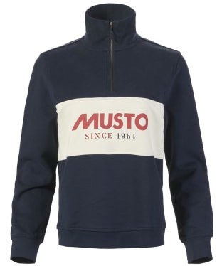 Women’s Musto Classic Cotton 1/2 Zip Sweater - Navy