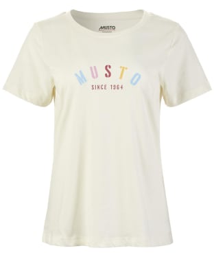 Women’s Musto Classic Cotton Short Sleeved T-Shirt - Antique Sail White