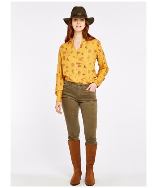 Women's Dubarry Honeysuckle Cord Slim Fit Jeans - Dusky Green