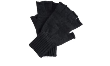 barbour fingerless gloves green