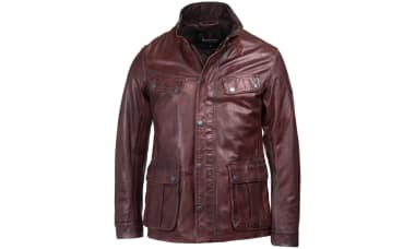 barbour leather jacket sale