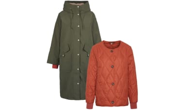 Joules raine print hooded mid discount length rain coat