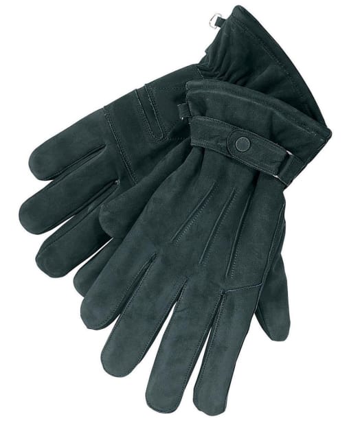 Men's Barbour Leather Thinsulate Gloves - Black