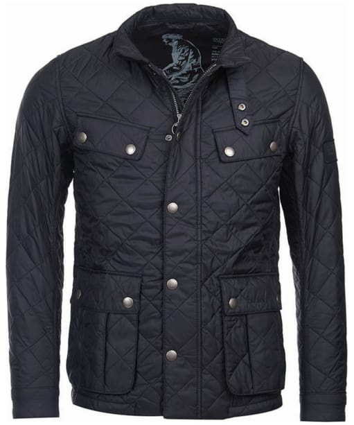 Men's Barbour International Ariel Quilted Jacket - Black