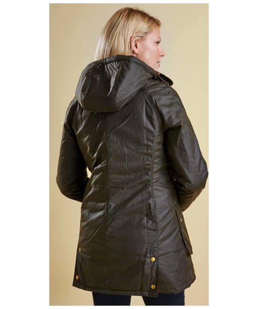 Women's Barbour Bower Wax Jacket - Olive