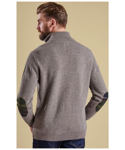 Men’s Barbour Holden Half Zip Sweater - Military Marl