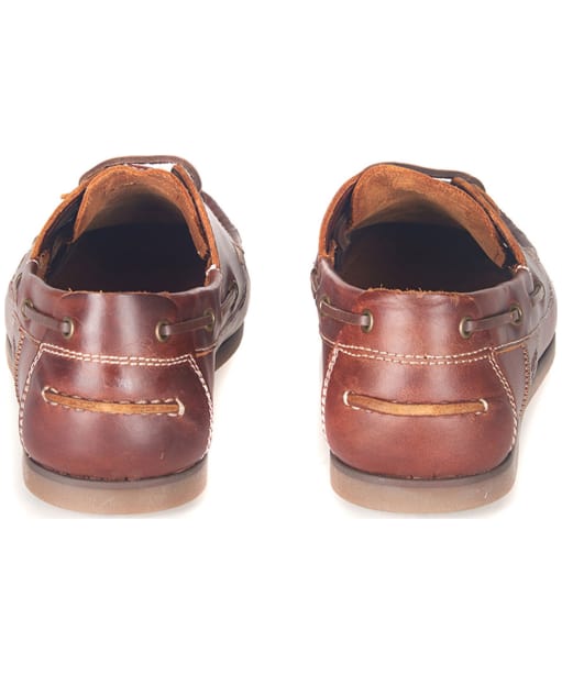 Men’s Barbour Capstan Boat Shoes - Mahogany Leather