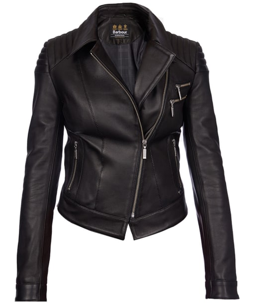 Women's Barbour International Farleigh Leather Jacket