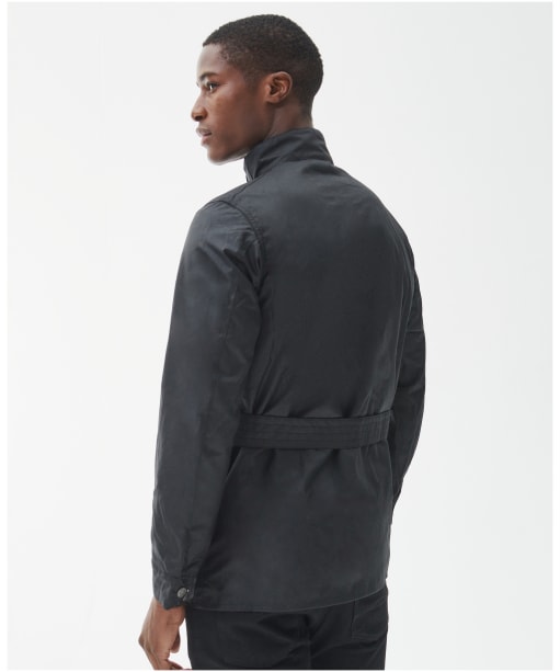 Men's Barbour International Slim International Wax Jacket - Black