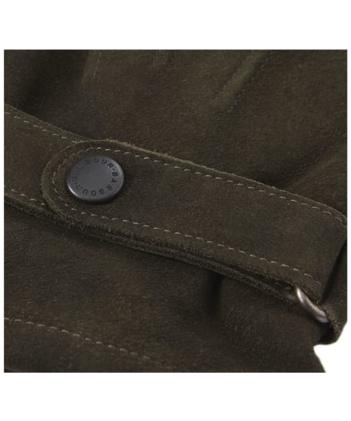Men's Barbour Leather Thinsulate Gloves - Olive