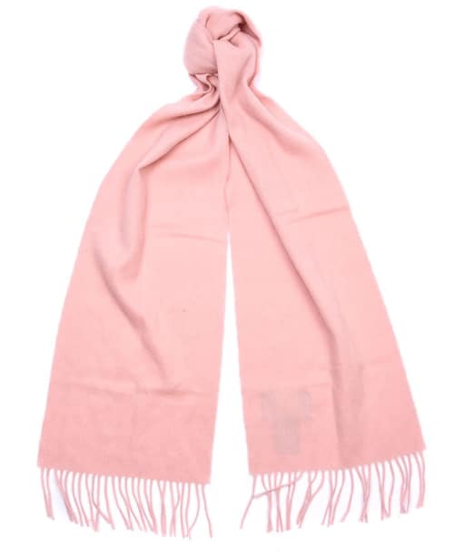 Women’s Barbour Lambswool Woven Scarf - Blush Pink