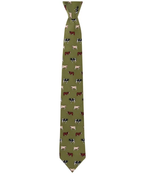 Men's Soprano Cow Breeds Tie - Green