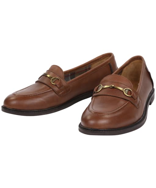 barbour olivia loafers tan