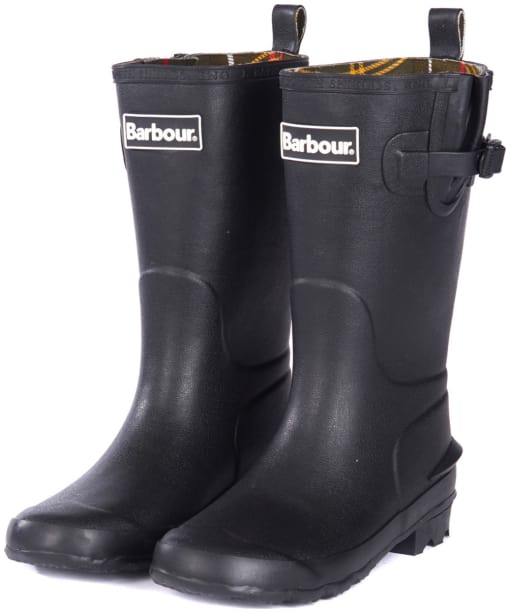Barbour Kids Simonside Wellington Boots - Black