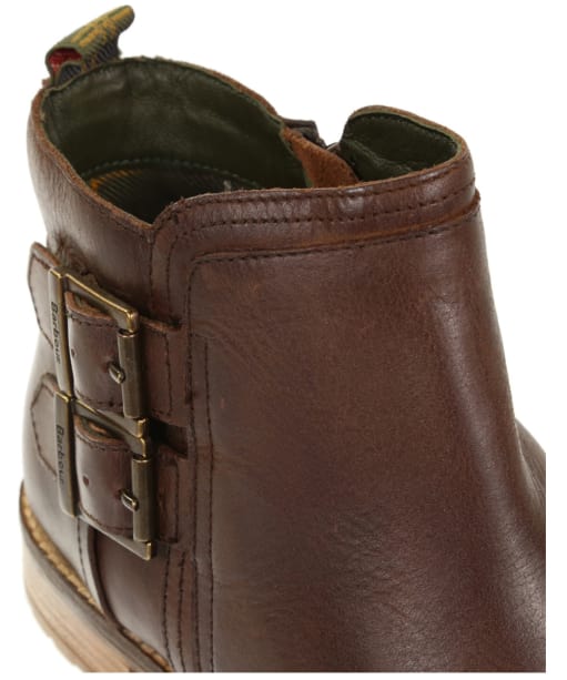 barbour sarah low buckle boots tan