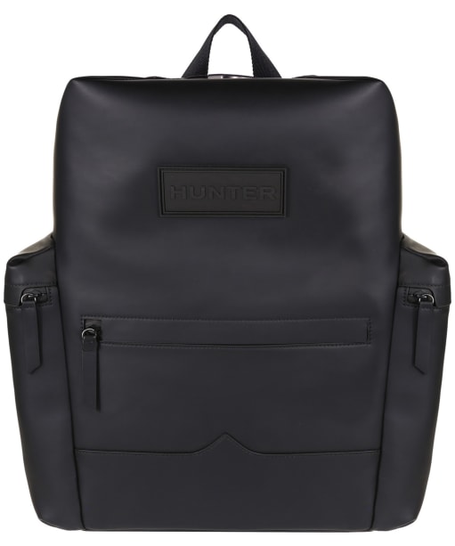 rubberised leather backpack