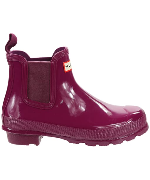 purple hunter chelsea boots