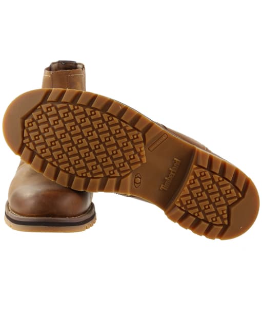 timberland larchmont mens oakwood brown chelsea boots