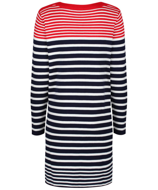 Women’s Joules Freida Knitted Tunic Top - Navy / Creme / Red