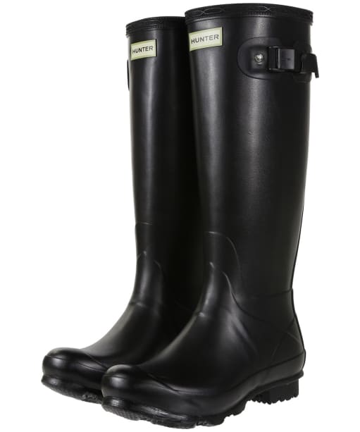 Ladies black wellington boots clearance