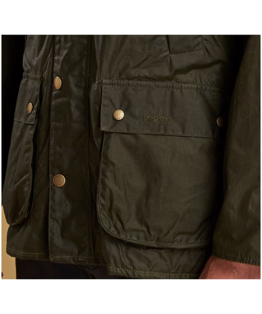 Men’s Barbour Lightweight Hooded Bedale Waxed Jacket