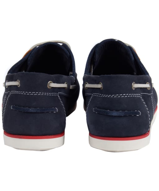 barbour navy boat shoes