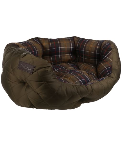 Barbour 24” Quilted Dog Bed - Olive