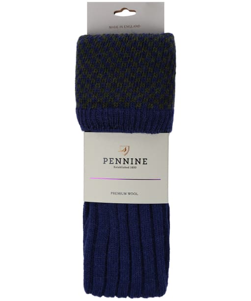 Men’s Pennine Penrith Shooting Socks - Olive / Sapphire