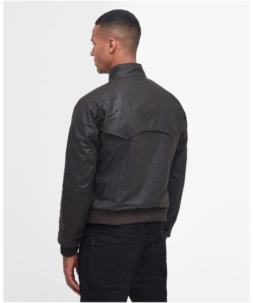 Men's Barbour Steve McQueen Merchant Wax Jacket - Olive