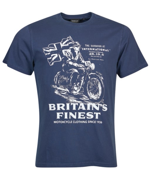 Men’s Barbour International A7 Edition Tee - Washed French Navy