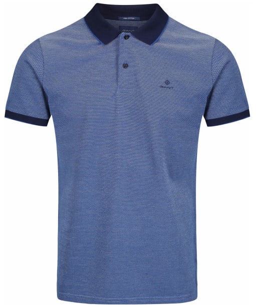 Men’s GANT 4-Colour Polo Shirt - Persian Blue