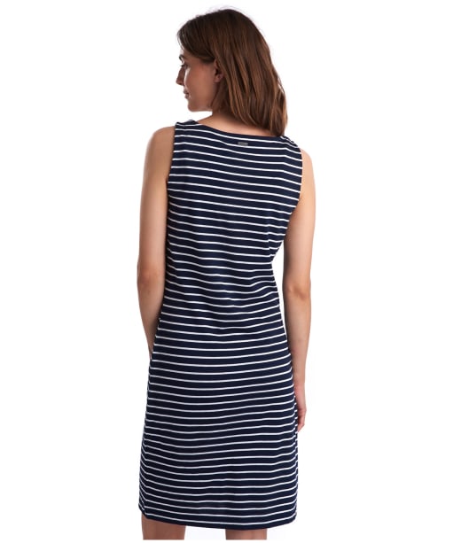 Women's Barbour Dalmore Stripe Dress - Navy / White