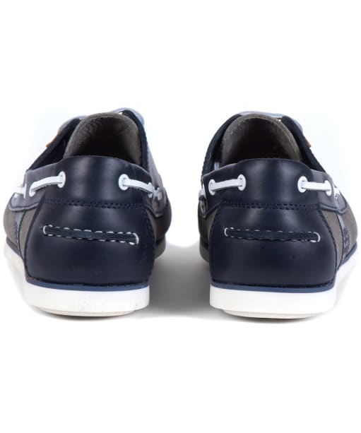 barbour navy boat shoes