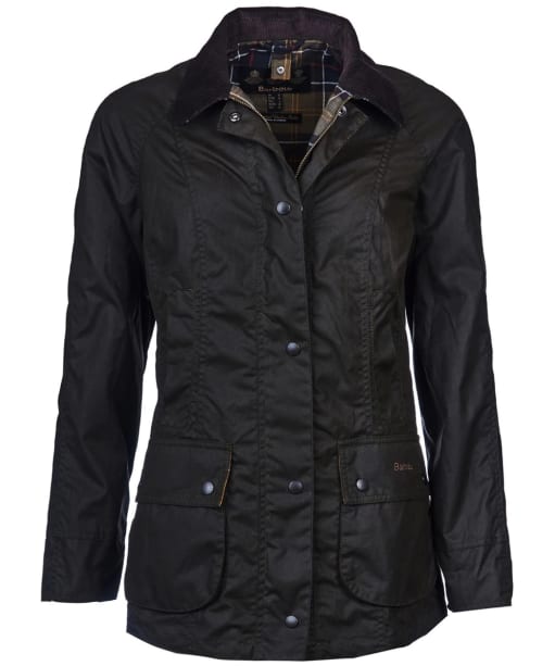 Women's Barbour Classic Beadnell Wax Jacket - Olive