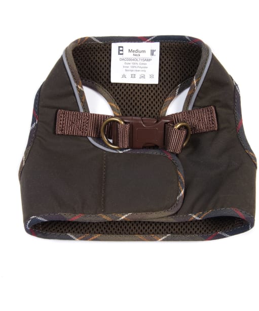 Barbour Wax Step in Dog Harness - Olive