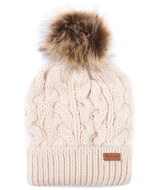 Women's Barbour Penshaw Cable Beanie - Blush Pink