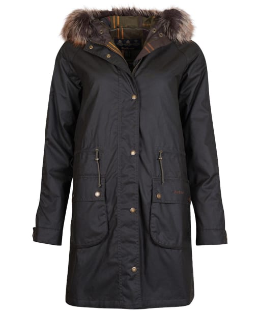 Women’s Barbour Mull Waxed Jacket - Olive