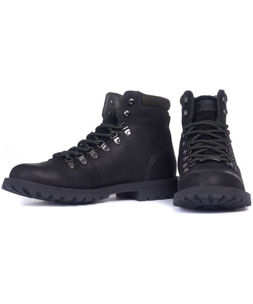 barbour elsdon waterproof hiker boots in black