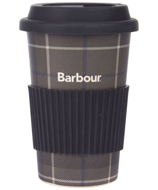 Barbour Tartan Travel Mug - Monochrome Tartan 