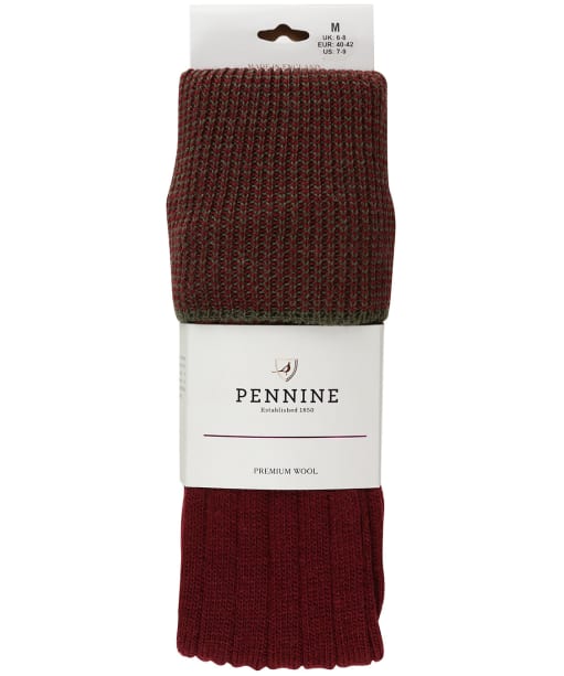 Men's Pennine Chiltern Shooting Socks - Burgundy
