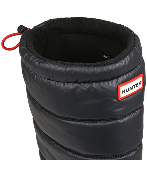 hunter women's original insulated tall snow boots black